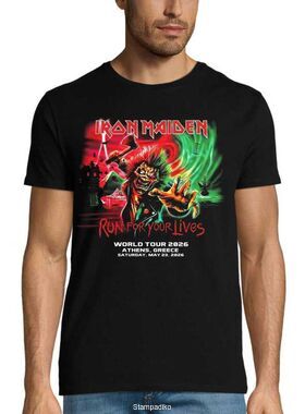 Μπλούζα Iron Maiden "Run For Your Lives" World Tour 2026 Athens - Stampadiko