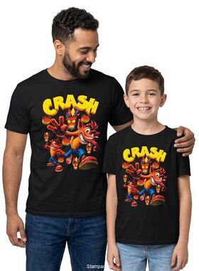 Μπλούζα με στάμπα Crash Bandicoot Aku Aku Squad - Παιδική & Unisex