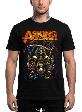 Μπλούζα με στάμπα Asking Alexandria - Reaper and Hourglass Shock Metal Design