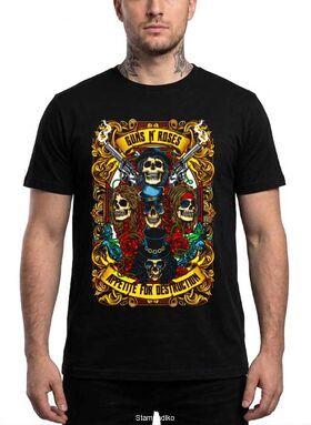Μπλούζα με στάμπα Guns N' Roses Hard Rock - Appetite for Destruction Skulls
