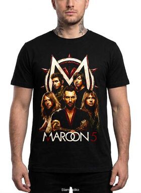 Μπλούζα με στάμπα Maroon 5 Pop Rock - Band Portrait Design