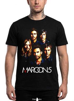 Μπλούζα με στάμπα Maroon 5 Pop Rock - Band Members Design