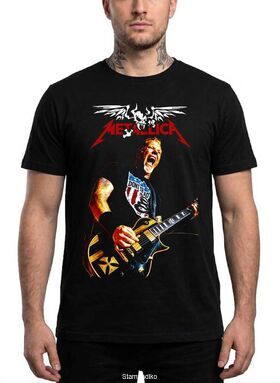 Μπλούζα με στάμπα Metallica Heavy Metal - James Hetfield Live Design