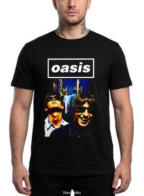 Μπλούζα με στάμπα Oasis Britpop - Gallagher Brothers Design
