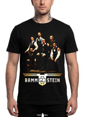 Μπλούζα με στάμπα Rammstein Industrial Metal - Band Portrait Design