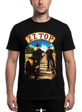 Μπλούζα με στάμπα ZZ Top Classic Rock - The Tonnage Tour Design