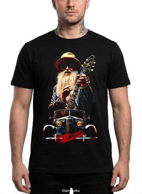 Μπλούζα με στάμπα ZZ Top Blues Rock - Billy Gibbons & Hot Rod Design