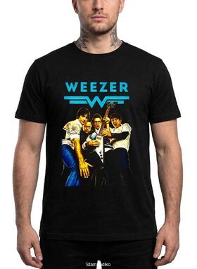 Μπλούζα με στάμπα Weezer Alternative Rock - Flying V Guitar Design