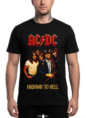 Μπλούζα με στάμπα AC/DC Highway to Hell Hard Rock