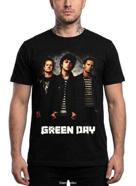 Μπλούζα με στάμπα Green Day Punk Rock Band Trio