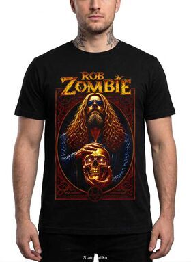 Μπλούζα Rob Zombie Heavy Metal Golden Skull DTF | Stampadiko.gr