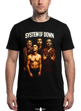 Μπλούζα με στάμπα System of a Down Alternative Metal - Band Portrait Design
