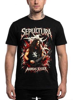 Μπλούζα με στάμπα Sepultura Thrash Metal - Andreas Kisser Design