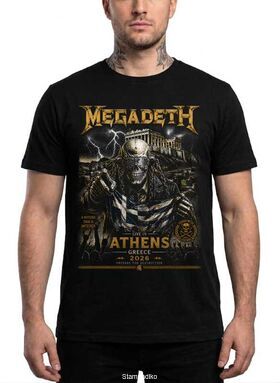 Μπλούζα με στάμπα Megadeth Athens Invasion Thrash Metal