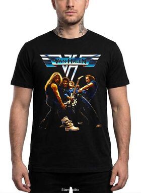 Μπλούζα με στάμπα Van Halen Rock - Classic Band Lineup Design