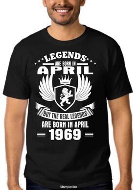 Μπλούζα T-shirt με στάμπα Legends are born in...