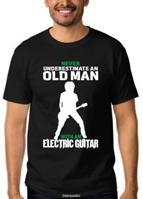 Μπλουζάκι,φούτερ κουκούλα & φούτερ χωρίς κουκούλα με στάμπα Old Man Electric Guitar