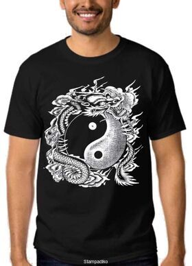 Μπλούζα t-shirt Yin Yang Dragons