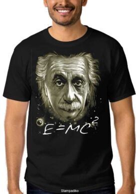 Μπλούζα t-shirt με στάμπα Albert Einstein Head Scientist T-Shirt