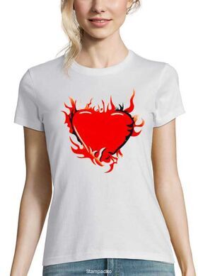 Μπλούζα t-shirt Fire Heart