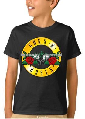 Παιδικό μπλουζάκι με στάμπα συγκροτήματος Guns N' Roses Distressed Bullet