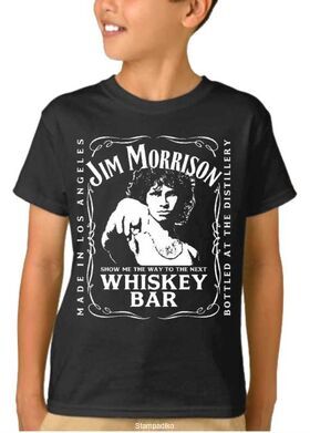 Παιδικό μπλουζάκι με στάμπα Jim Morrison The Doors Show Me Next Whiskey Bar