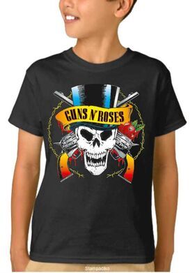 Παιδικό μπλουζάκι με στάμπα Guns N Roses Skull License