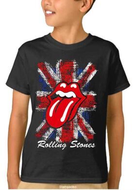 Παιδικό μπλουζάκι με στάμπα Rolling Stones UK Flag Tongue