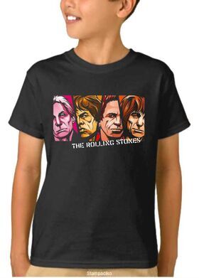 Παιδικό μπλουζάκι με στάμπα Rolling Stones Mick Jagger, Keith Richards,Charlie Watts, Brian Jones