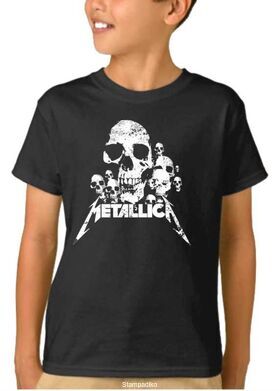 Παιδικό μπλουζάκι με στάμπα Metallica Skulls