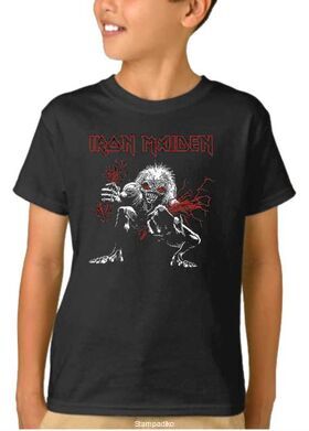 Παιδικό μπλουζάκι με στάμπα Iron Maiden A Real Live Dead One