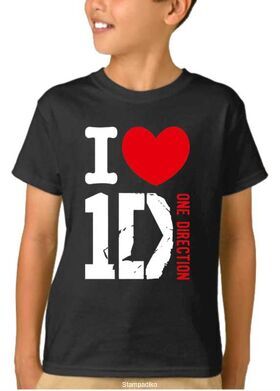 Παιδικό μπλουζάκι με στάμπα I Love One Direction