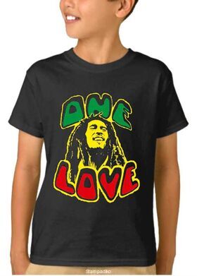Παιδικό μπλουζάκι με στάμπα Bob Marley One Love