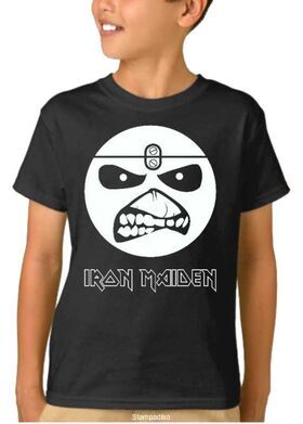 Παιδικό μπλουζάκι με στάμπα Iron Maiden Eddie Smile