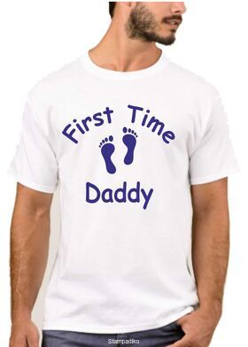 Μπλουζάκι,φούτερ κουκούλα & φούτερ χωρίς κουκούλα με στάμπα First Time Dad