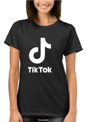 Μπλούζα t-shirt  με στάμπα Tik Tok
