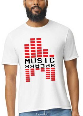 Μπλούζα με στάμπα “Music Speaks” t-shirt