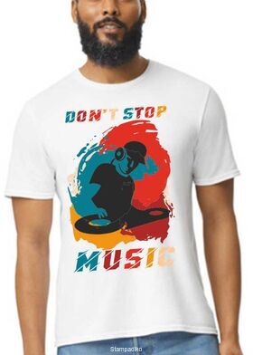 Μπλούζα με στάμπα “Don’t Stop Music”