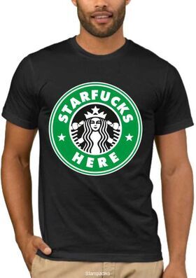 Αστεία T-shirts Starfucks here