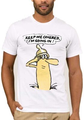 Αστεία T-shirts Keep me covered i'm going in