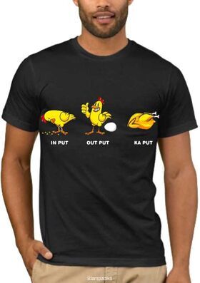 Αστεία Funny  T-shirts In put Out put Ka Put