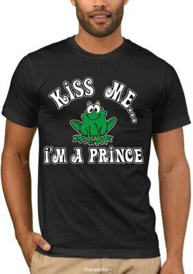 Αστεία T-shirts Kiss me i'm a prince