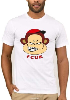 Αστεία T-shirts με στάμπα  FCUCK Monkey with Fuck You