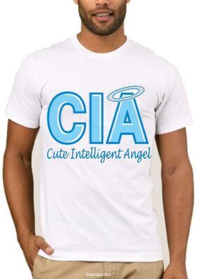Αστεία T-shirts CIA Cute Intellligent Angel
