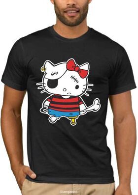 Αστεία T-shirts με στάμπα Hello Kitty Pirate