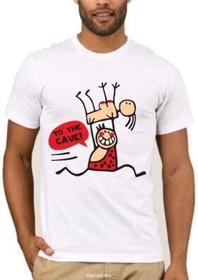 Αστεία μπλουζάκια με στάμπα To the caveT-shirts