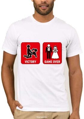 Αστεία T-shirts Victory Game Over