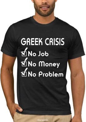 Αστεία T-shirts Greek Crisis