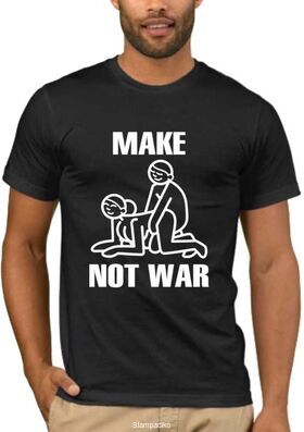 Αστεία T-shirts Make Love not war