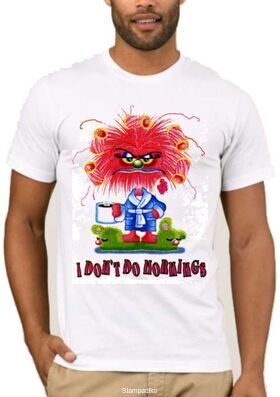 Αστεία T-shirts I Dont Do Mornings